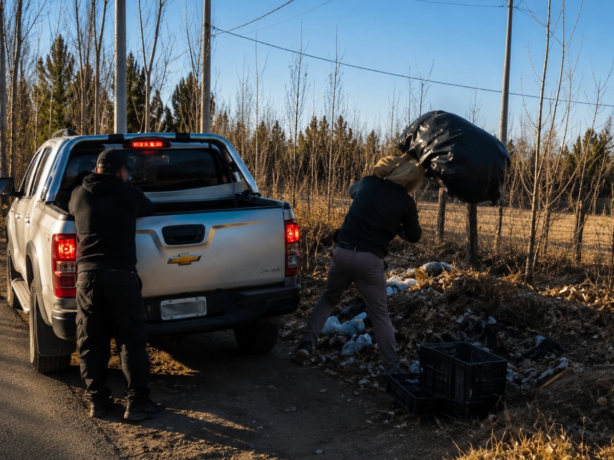 EL MUNICIPIO DETECTÓ A MÁS VECINOS INESCRUPULOSOS ARROJANDO BASURA EN LA VÍA PÚBLICA